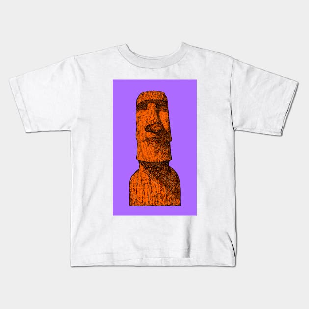 MOAI .6 Kids T-Shirt by lautir